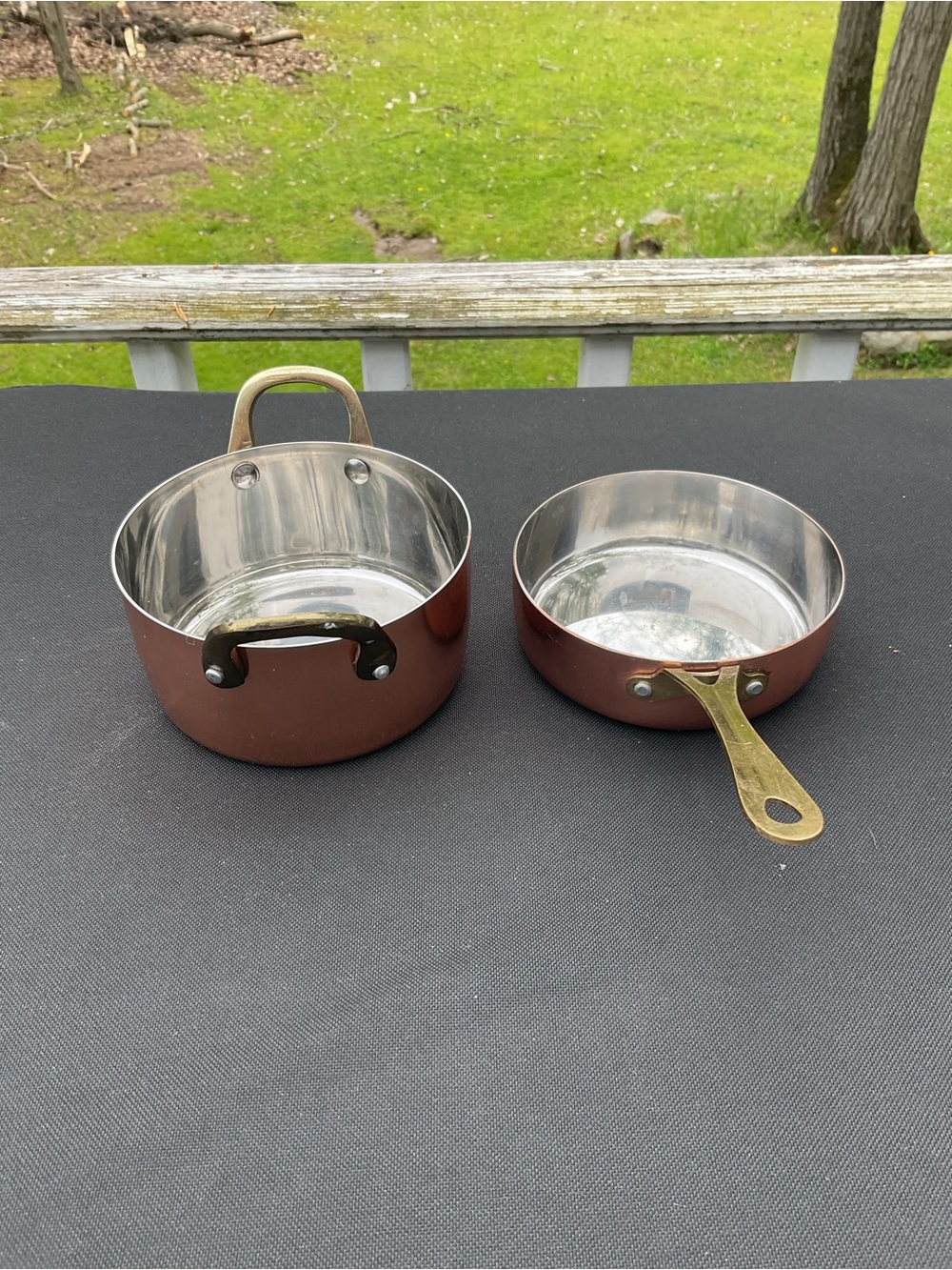 CROFTON Mini copper Dutch Oven & Fry Pan set
